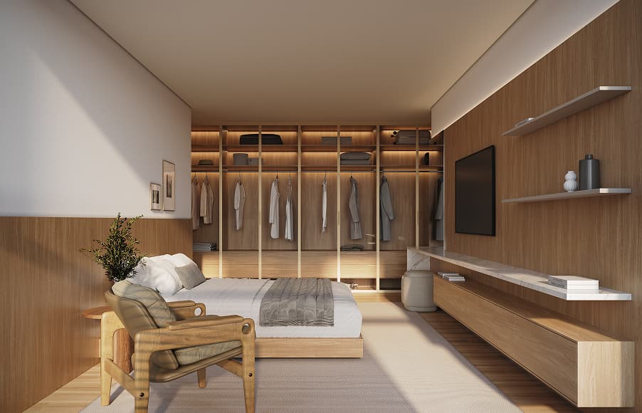 Suíte principal tipo 1 - torre norte